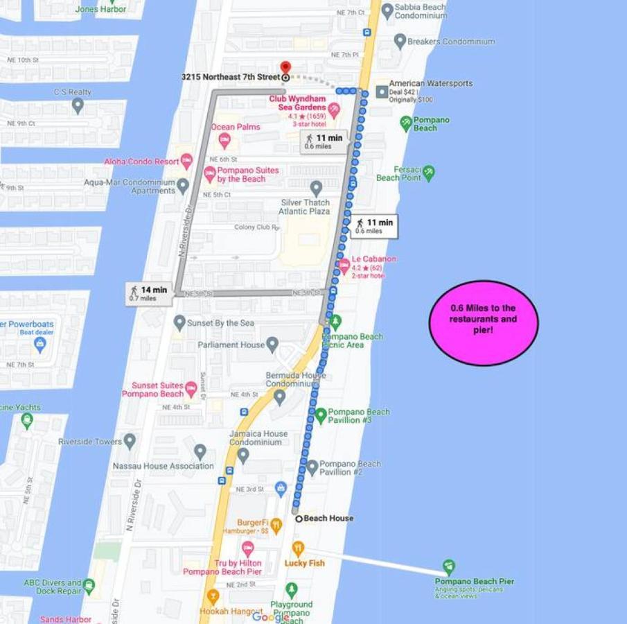 Waves Beach Town Cozy Studio Apartment Pompano Beach Eksteriør bilde